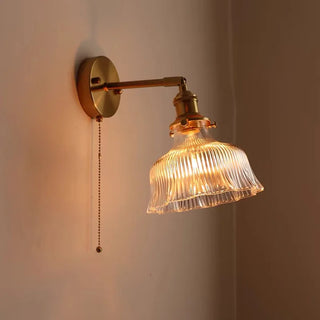 Celako™ Aurumis Wall Light | Copper Glass Bedroom Lighting