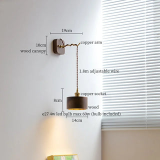Celako™ Sylvar Wall Light | Wood Mid Century Modern Living Room Lighting