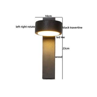 Celako™ Lythra Wall Light | Travertine Bedroom Lighting