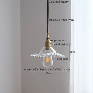 Celako™ Vitri Pendant Light | Glass Bedroom Lighting