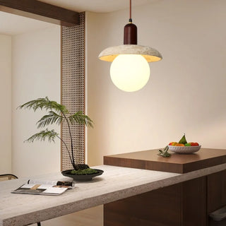Celako™ Travelo Pendant Light | Travertine Dining Room Lighting