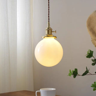 Celako™ Lumiora Pendant Light | White Glass Kitchen Island Lighting