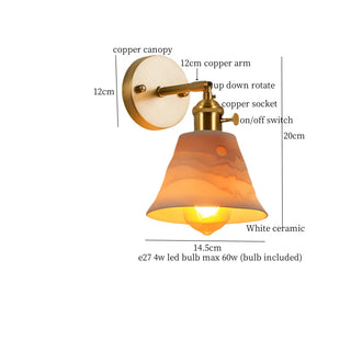Celako™ Kaolessa Wall Light | Ceramic Bedroom Lighting