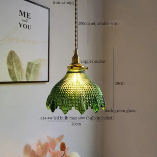 Celako™ Viridio Pendant Light | Green Glass Kitchen Island Lighting