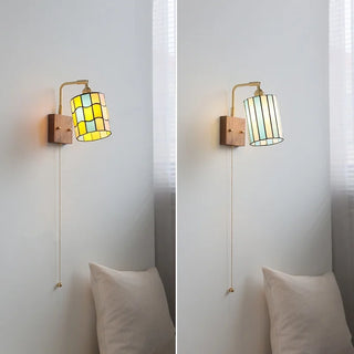 Celako™ Vetrin Wall Light | Stained Glass Bedroom Lighting