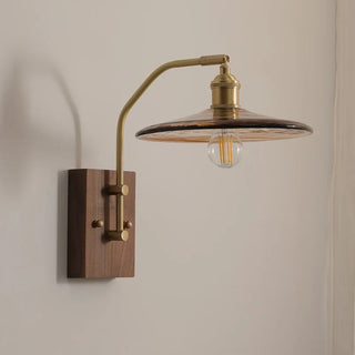 Celako™ Bronzia Wall Light | Glass Bedroom Lighting