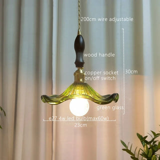 Celako™ Virene Pendant Light | Glass Bedroom Lighting