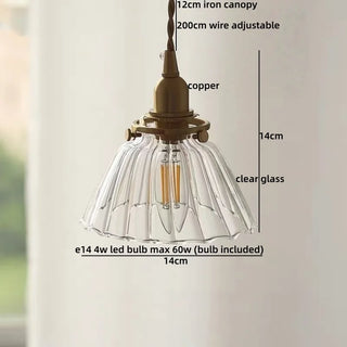 Celako™ Cuprella Pendant Light | Glass Copper Kitchen Island Lighting