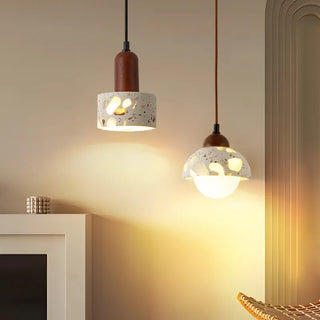 Celako™ Terumi Pendant Light | Terrazzo Wabi Sabi Bedroom Lighting
