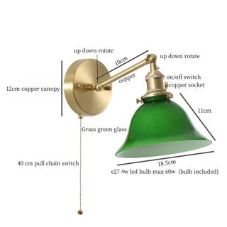 Celako™ Auremis Wall Light | Glass Copper Living Room Lighting
