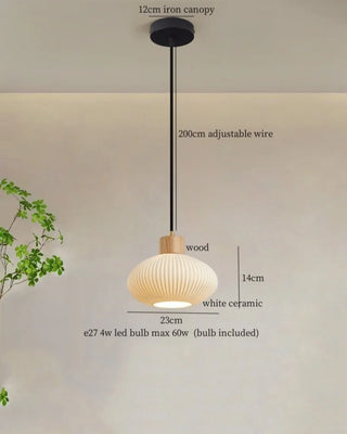 Celako™ Kaolinor Pendant Light | Ceramic Kitchen Island Lighting
