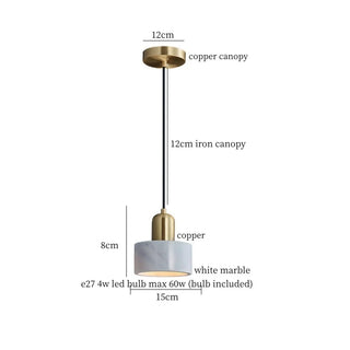 Suspension Celako™ Marmiora | Luminaire d'îlot de cuisine en marbre