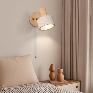 Celako™ Grotta Wall Light | Yellow Travertine Bedroom Lighting