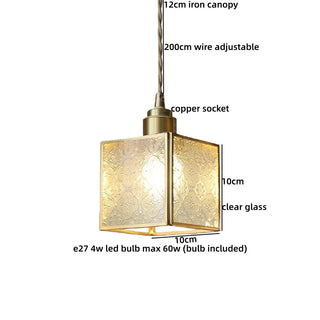 Celako™ Aurivitra Pendant Light | Glass Bedroom Lighting