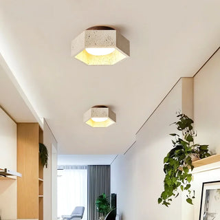 Celako™ Travexa Ceiling Light | Yellow Travertine Kitchen Island Lighting