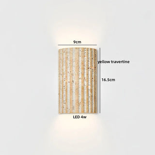 Celako™ Avorio Wall Light | Travertine Bedroom Lighting