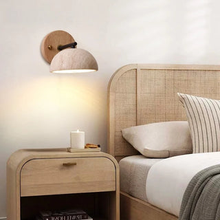 Celako™ Aurivis Wall Light | Yellow Travertine Bathroom Mirror Light