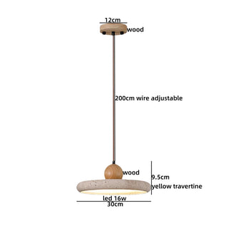 Celako™ Kurotone Pendant Light | Black Travertine Kitchen Island Lighting