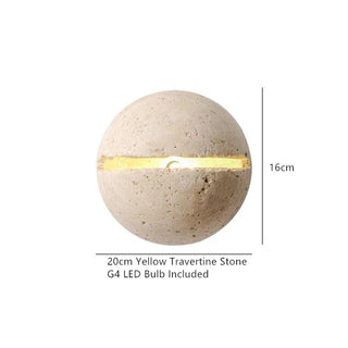 Celako™ Travivo Wall Light | Yellow Travertine Living Room Lighting