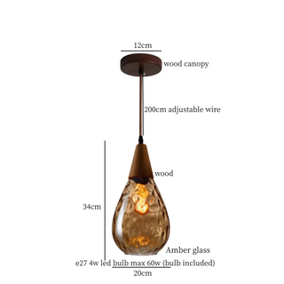 Celako™ Ondula Pendant Light | Glass Kitchen Island Lighting