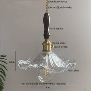 Celako™ Lotura Pendant Light | Glass Japan Wabi Sabi