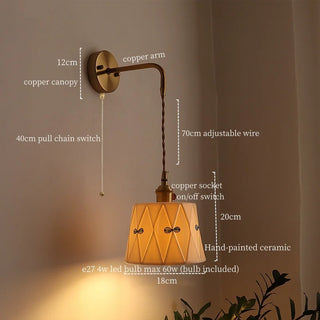 Celako™ Kaolita Wall Light | Ceramic Japan Style
