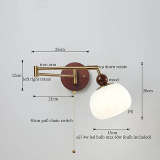 Celako™ Cremor Wall Light | Iron Modern Style Bedroom Lighting