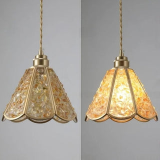 Celako™ Clarion Pendant Light | Glass And Crystal Kitchen Island Lighting