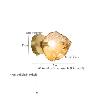 Celako™ Vitrelli Wall Light | Copper Bedroom Lighting