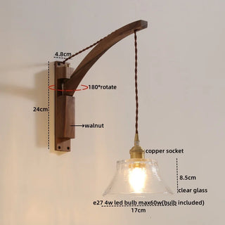 Celako™ Dualis Wall Light | Copper Bedroom Lighting