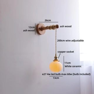 Celako™ Sakura Wall Light | Ceramic Living Room Lighting