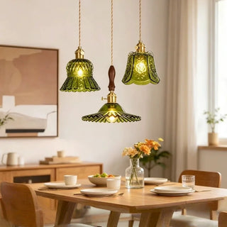 Celako™ Smaragd Pendant Light | Green Glass Kitchen Island Lighting