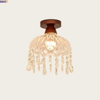Celako™ Cristela Pendant Light | Clear Glass Mid Century Modern Bedroom Lighting