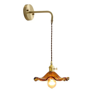 Celako™ Ambrien Wall Light | Amber Glass Living Room Lighting