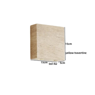 Celako™ Travano Wall Light | Yellow Travertine Vintage