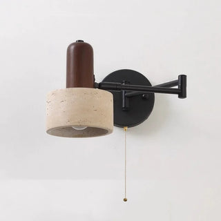 Celako™ Soltrava Wall Light | Yellow Travertine Living Room Lighting