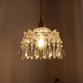 Celako™ Aurelon Pendant Light | Glass Crystal Bedroom Lighting