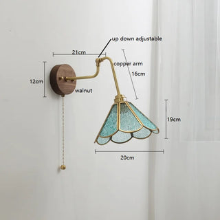 Celako™ Verdisi Wall Light | Glass Bedroom Lighting