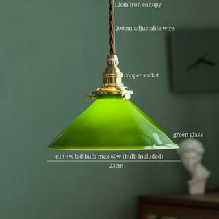 Celako™ Verdaline Pendant Light | Green Glass Kitchen Island Lighting