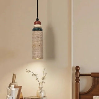 Celako™ Travesta Pendant Light | Yellow Travertine Japan Vintage
