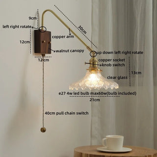 Celako™ Cerune Wall Light | Copper Ceramic Bedroom Lighting