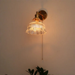 Celako™ Seika Wall Light | Green Glass Copper Japan Style
