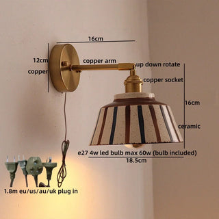 Celako™ Maiolica Wall Light | Glazed Ceramic Kitchen Island Lighting