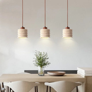 Celako™ Tufano Pendant Light | Yellow Travertine Kitchen Island Lighting