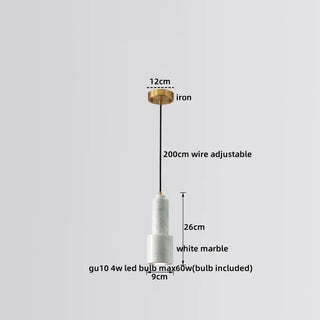 Celako™ Marvoro Pendant Light | Marble Bedroom Lighting