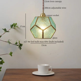 Celako™ Cuproflora Pendant Light | Glass Mid Century Modern
