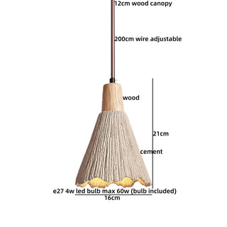 Celako™ Tavaro Pendant Light | Cement Japan Style Wabi Sabi Kitchen Island Lighting