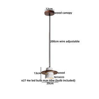 Celako™ Terzoni Pendant Light | Terrazzo Bedroom Lighting