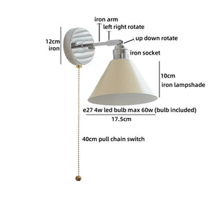 Celako™ Ferrox Wall Light | Iron Bedroom Lighting
