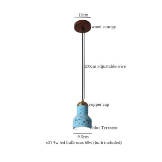 Celako™ Granilia Pendant Light | Terrazzo Stone Bedroom Lighting